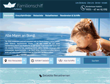 Tablet Screenshot of familienschiff.de